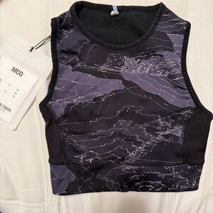 MCQ Breathe Printed Bra Top